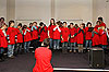 Zum vierten Mal brachte die Helen-Keller-Schule musikalische Weihnachtsgr��e in das Rathaus